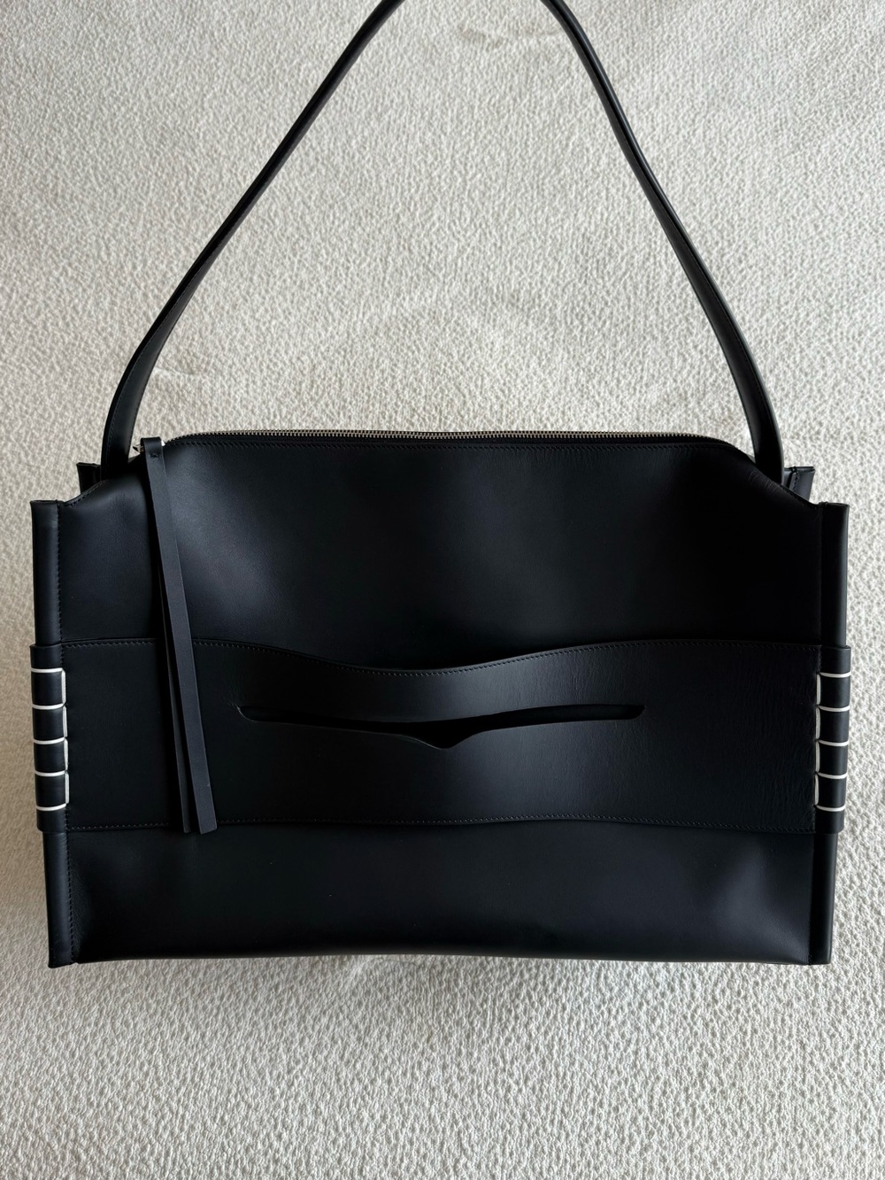 JW Anderson Black Large Loafer Bag
